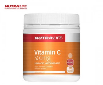 Nutralife 纽乐 维生素C咀嚼片 500mg 200粒 Nutralife 纽乐 维生素C咀嚼片 500mg 200粒